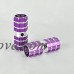 1 Pair Hollow Lightweight Design Smooth Purple Aluminum Alloy Kid-Sized Foot Pegs Fits Most Standard BMX Trick Mountain Bikes (2.68in Long  0.35in Diameter Hole  1.06in Wide) - B017223XQG